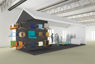 Un progetto di stand fieristico